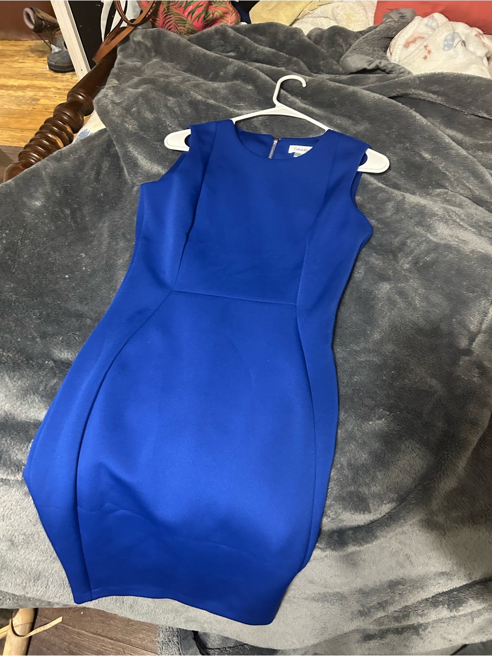 Calvin Klein Cobalt Blue Sleeveless Sheath Dress